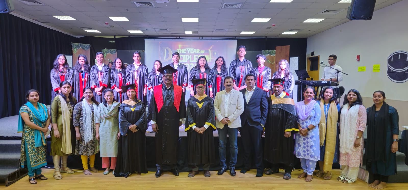 Sunday School graduation group photo with teachers